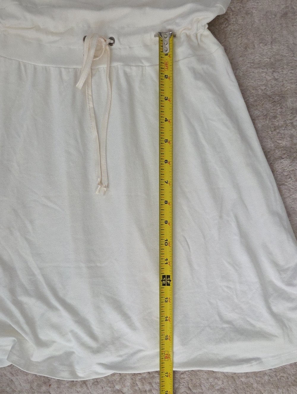 Authentic Y2K vintage Bebe Logo White Strapless Dress with Crystal Embellishment - Picture 10 of 10